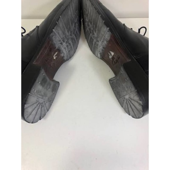 Venturini Square Toe Black Leather Lined Lace-Up Chukka Boots Mens US 11 - Picture 5 of 6